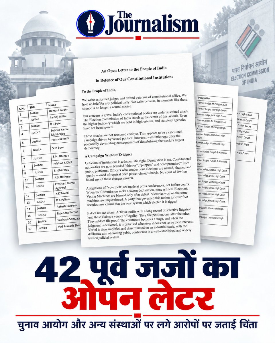 TheJournalism_'s tweet photo. #BreakingNews #ElectionCommissionOfIndia #SupremeCourt #judge https://t.co/tbYaTzNQwJ
