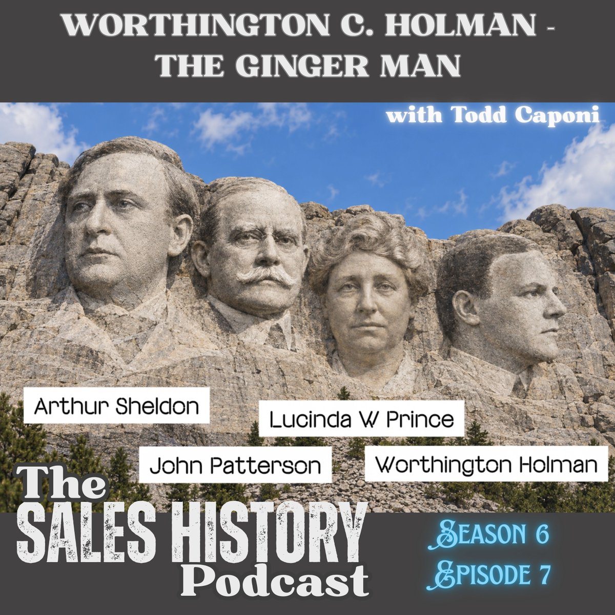 SalesHistorian's tweet photo. We've explored the first three on the "Sales" Mount Rushmore. Today, I bring you the story and some of the incredible writing of Worthington C. Holman, the "Ginger Man", who taught an emerging sales and sales leadership profession how to write. Get it wherever you listen. https://t.co/qk0iTnc9xp