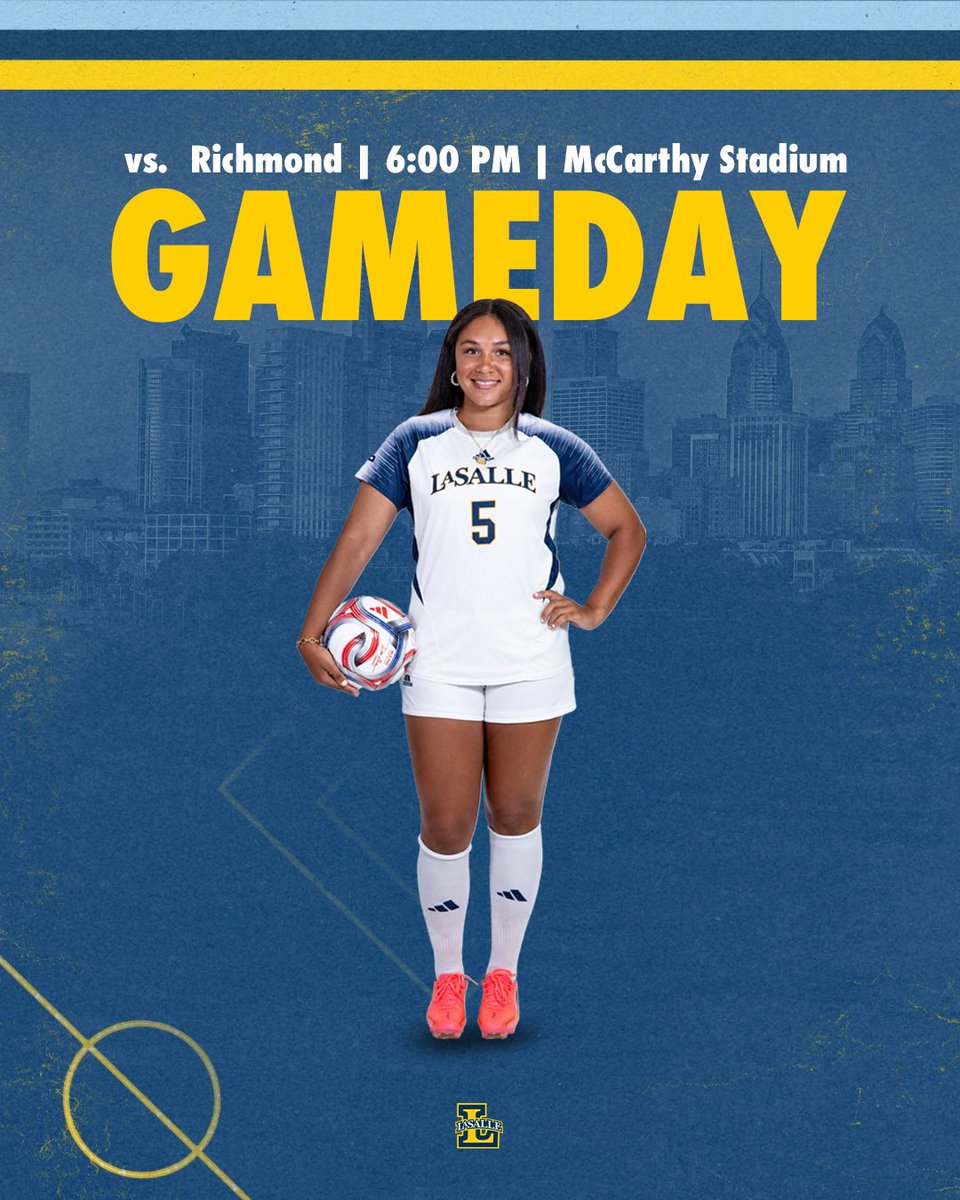 LaSalle_WSOC's tweet photo. GAMEDAY!
🆚 Richmond
🕑 6:00 PM
📍 Philadelphia, PA
🏟️ McCarthy Stadium
📺 ESPN+ 👉 https://t.co/NvyH7mRpao
📊 https://t.co/j7K82l33Sn https://t.co/vDn8EyLnYt