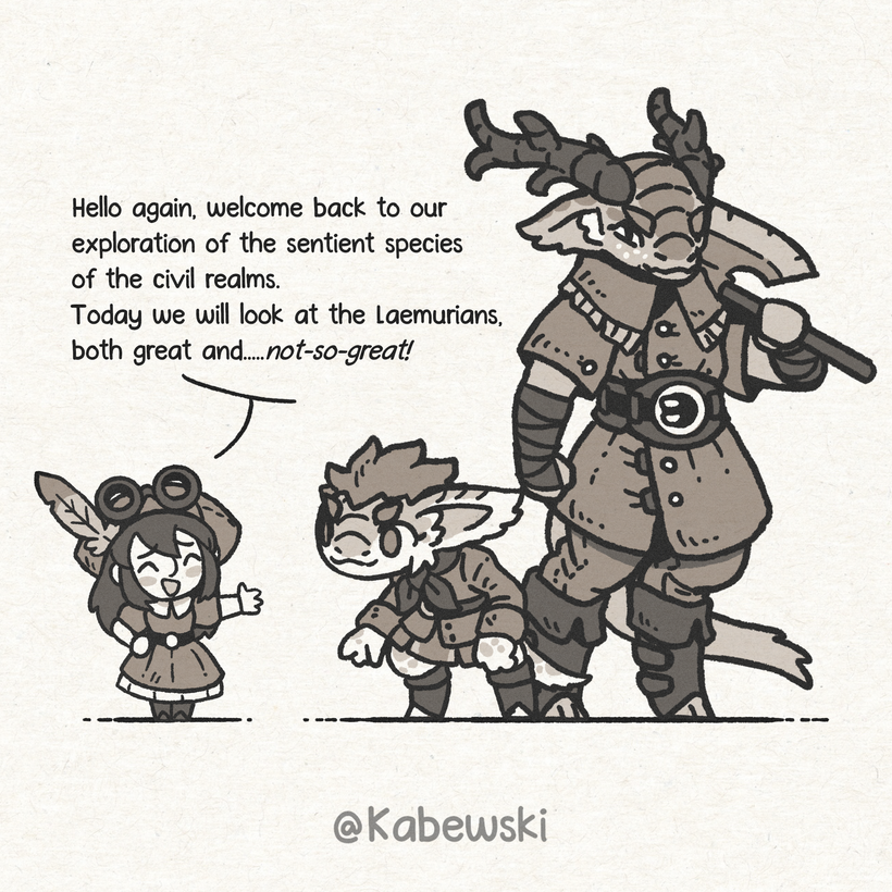 Kabooski01's tweet photo. Laemurians! Both big and small. https://t.co/CdfrMhdzAY
