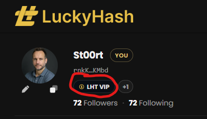St00rt's tweet photo. So truly honoured. I am but a humble $LHT servant! https://t.co/Aw2HeWGHLK