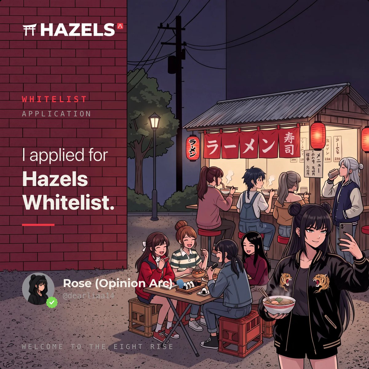 dearliaa14's tweet photo. Okay, this is getting real.

Applications are live, and the countdown to October 14 has officially started.

I’m definitely not sleeping on this one. 🖤
If you’ve been waiting to get into Hazels, now’s the time to apply.

48 hours. Then eligibility goes live October 11.

@0xhazels #WEAREHAZELS