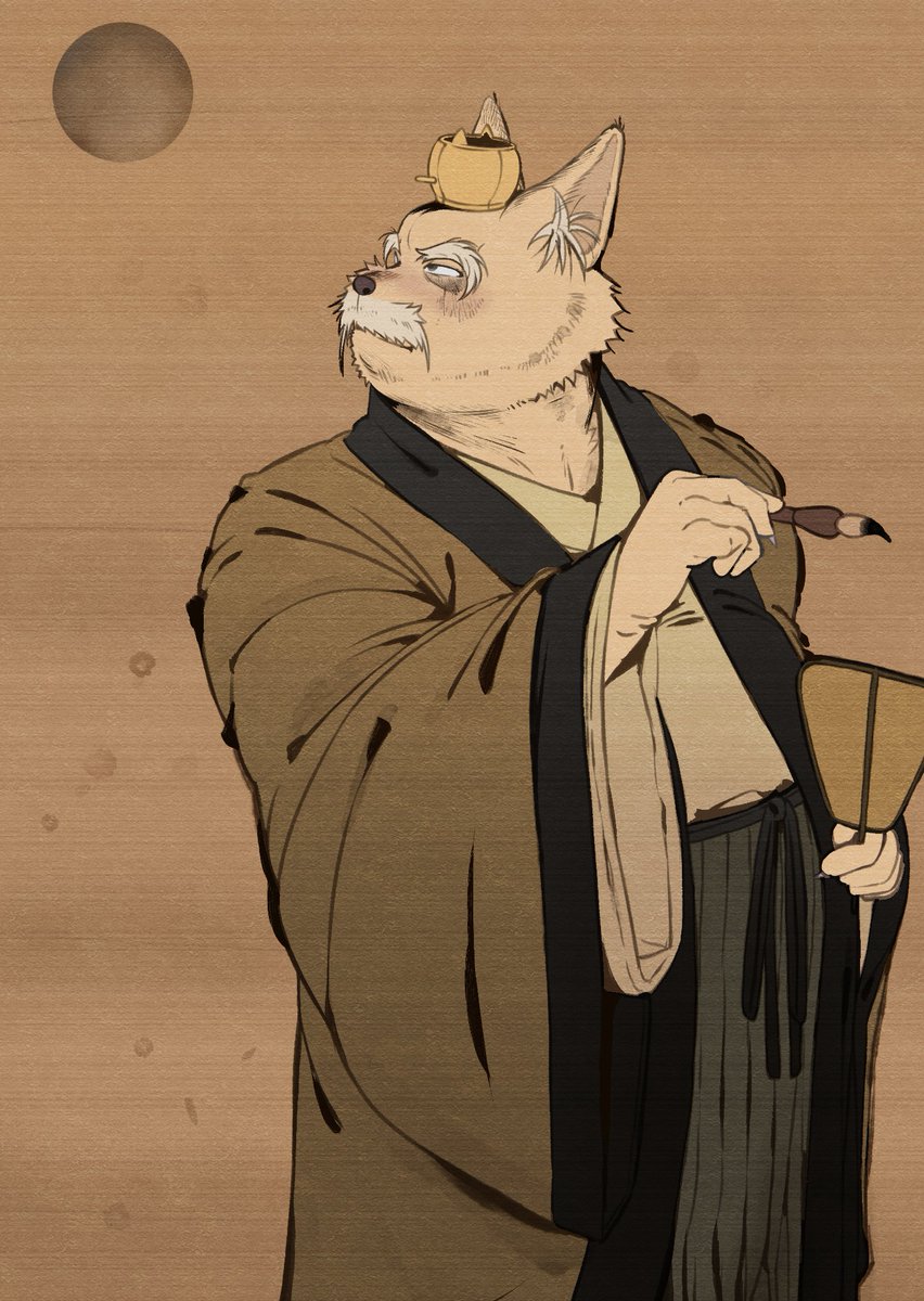 ma5ka4nai's tweet photo. 士大夫は風流に月見🌕🖌 https://t.co/73b2AW4KQr