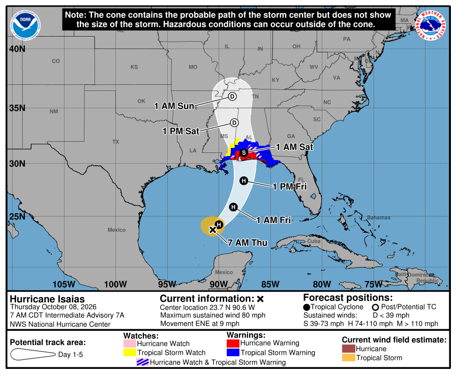 NHC_Atlantic's tweet photo. 🌀Have you noticed the National Hurricane Center is testing a new track cone this season?

The new experimental graphic draws the cone using ovals (instead of circles) that separate forward speed from left-or-right track errors and cover 90% of possible track outcomes (up from the traditional 67%). Look for "EXPERIMENTAL" in red at the bottom left of the map.

What do you think of the new design? Share your feedback: https://t.co/2RPuEHvdgP

Learn more at: https://t.co/3i4ncF7Pbh