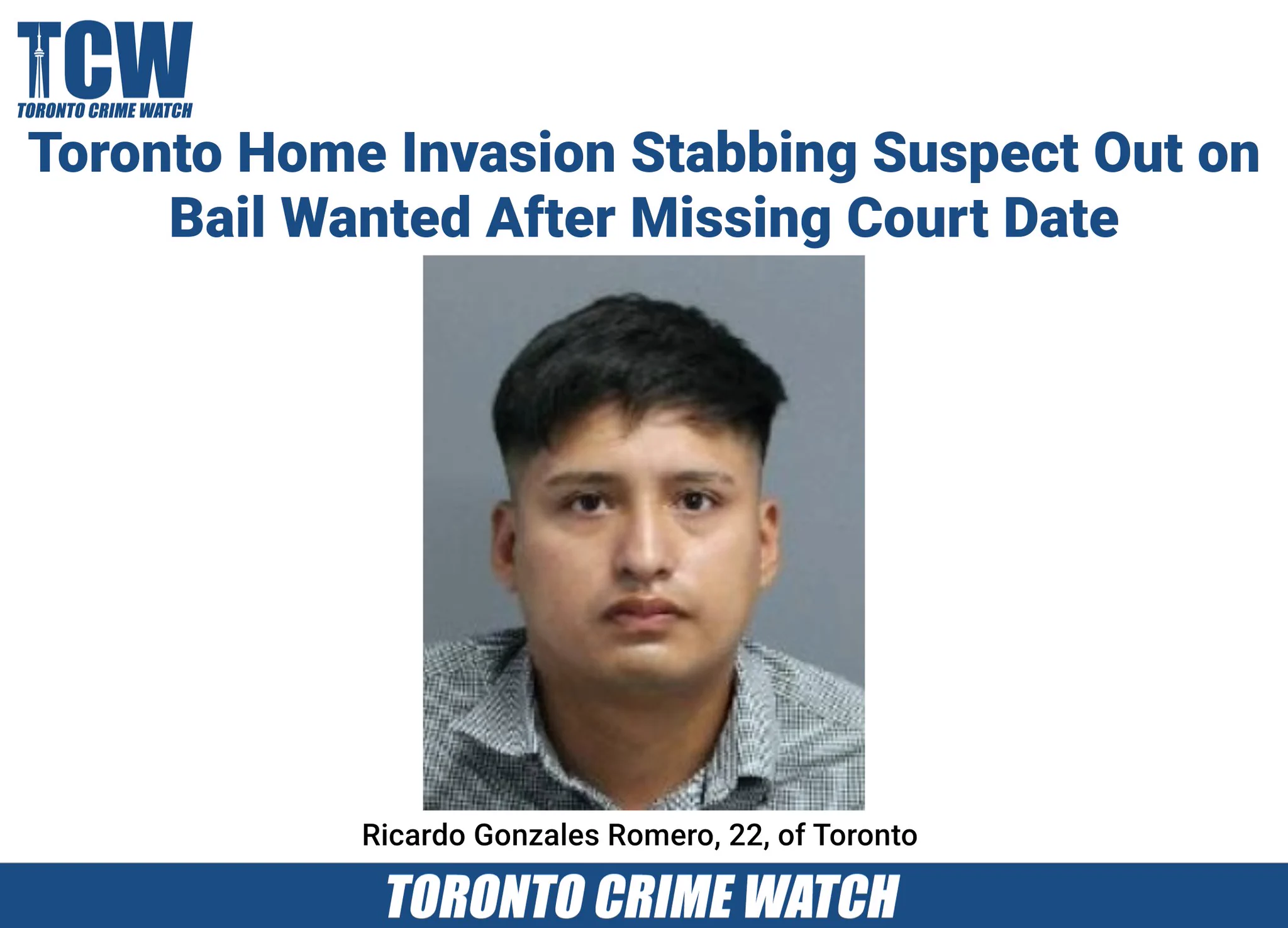 Ricardo Gonzales Romero sought by Toronto police after GPS breach