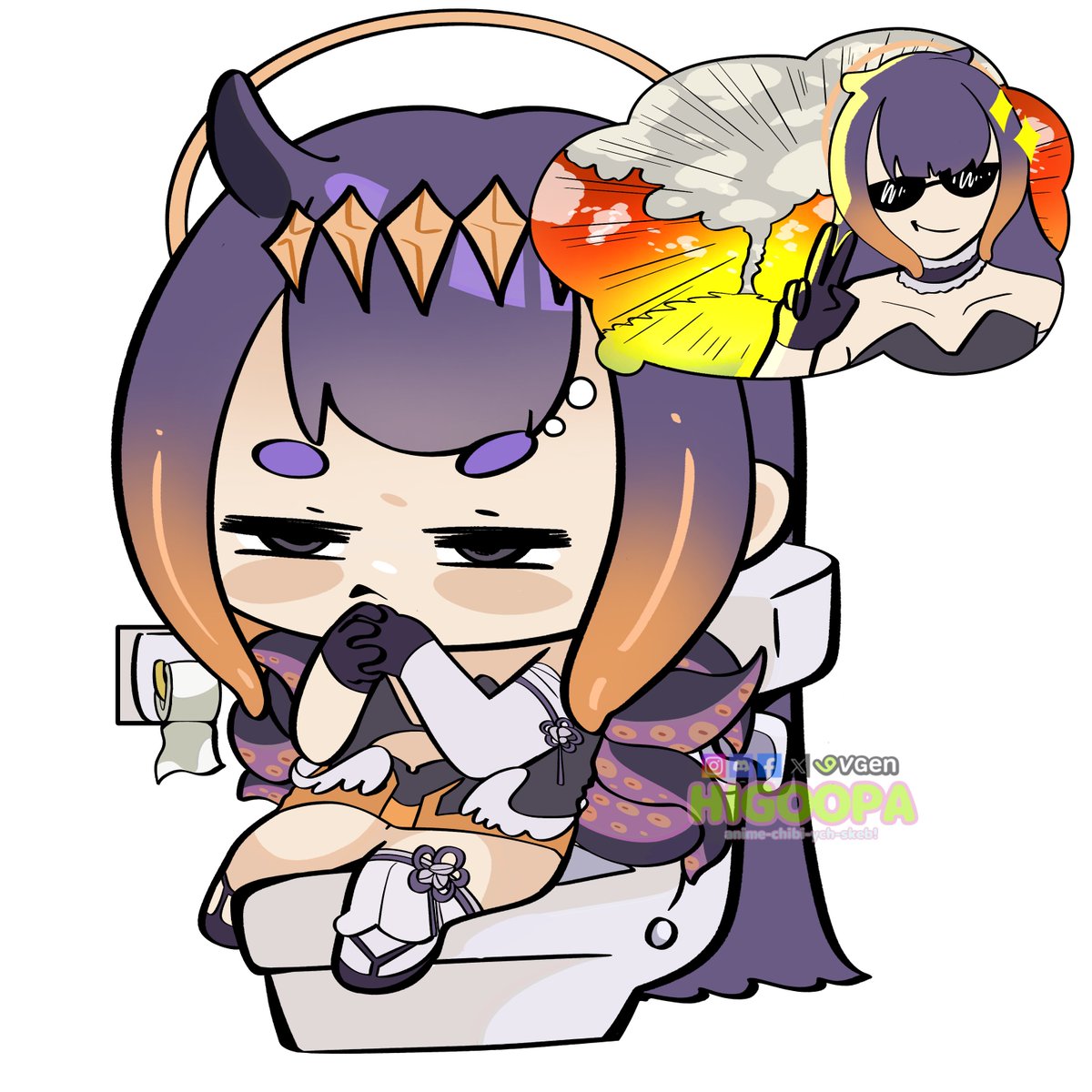 higoopa's tweet photo. #inArt #ninomae
@ninomaeinanis in my Chibi YCH!
Want a special Thought Toilet YCH? Check it out on my VGen! Only+$10
https://t.co/1mbwd20wBg
#artmootsㅤ
#vgen #VgenCommㅤ #opencommission https://t.co/dMIDjAmcTh
