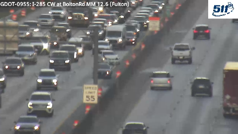 511Georgia's tweet photo. COBB CO.- Left lane blocked on I-285 S past SR 280/S Cobb Dr. (mm 14.5) due to a crash. Use caution in the area. #cobbcounty #ATLtraffic

Est. clear time: 9:19 am

Updates: https://t.co/zyCmuXFngM https://t.co/04VEa8KQwf