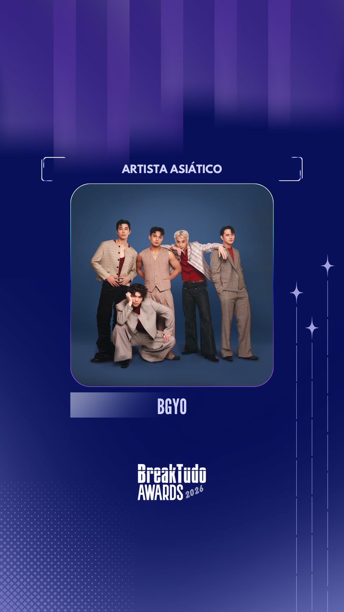 breaktudoawards's tweet photo. Hora de votar! ⌛️

BGYO (@bgyo_ph) ✨ está indicado a Artista Asiático no BreakTudo Awards 2026! 🏆

🗳️ Vote em BGYO no site https://t.co/Be8Lae3ja2 até 17 de outubro.

#BreakTudoAwards #BGYO https://t.co/Et9cVVLEm8