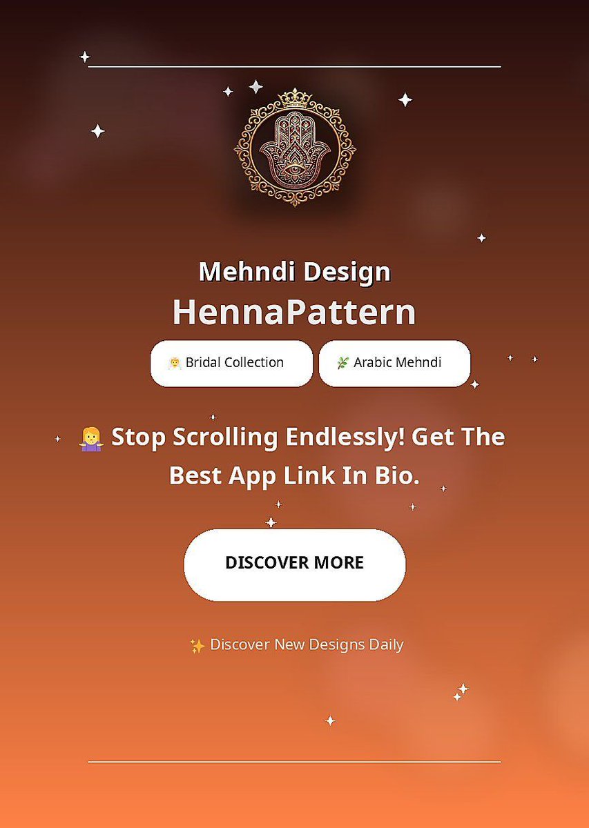 HennaPattern's tweet photo. Stylish Back Hand Styles

Save this idea for later 💖
Find fresh mehndi inspiration daily 💕

#hennapattern #indianmehndi https://t.co/RAjwRZ16tG