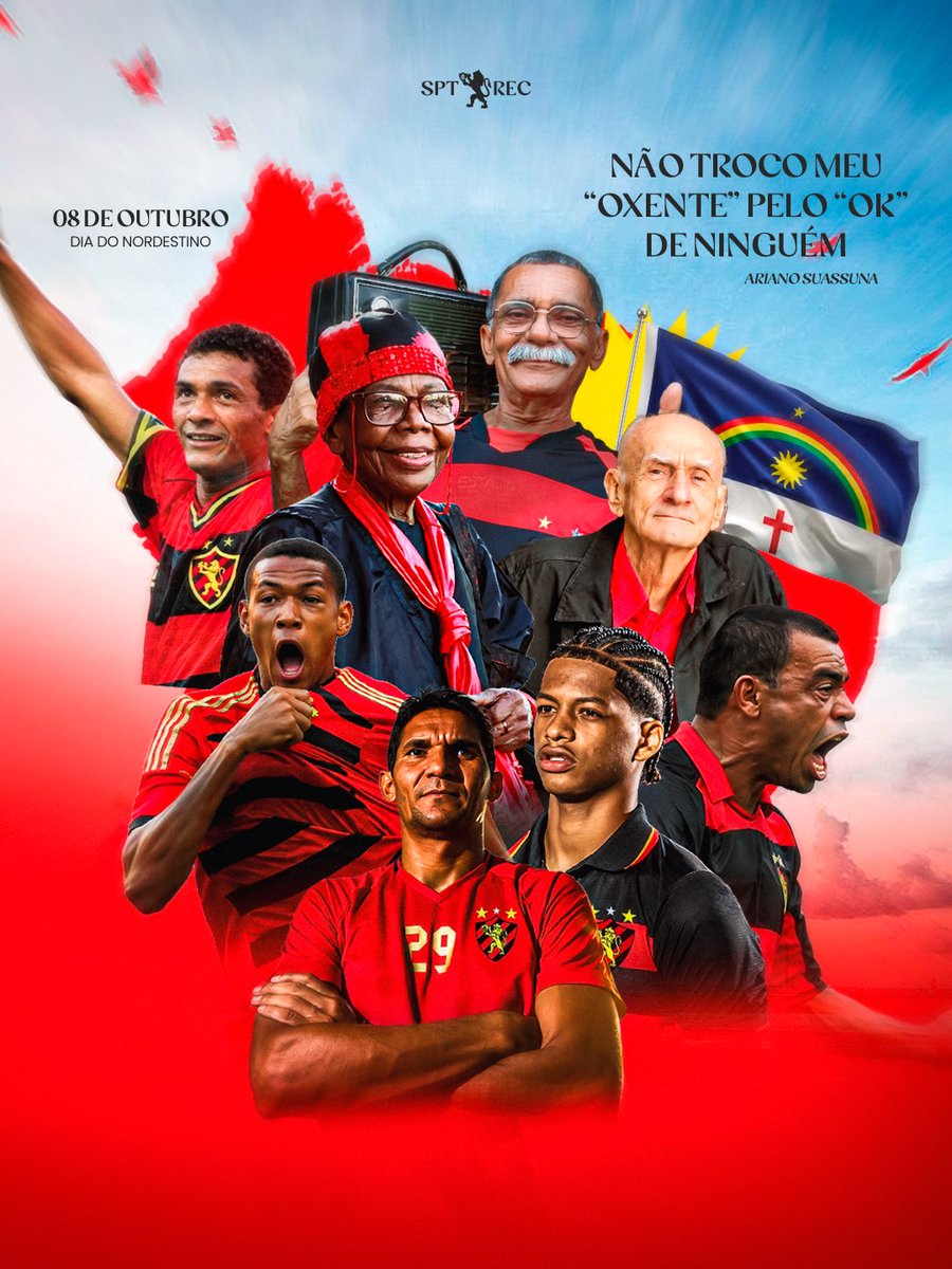 sportrecife's tweet photo. Orgulho de ser. Da forma que somos. E como pertencemos. Nesta quinta-feira, 8 de outubro, celebra-se o Dia do Nordestino, uma data carregada de significado para todos nós! ♥️ https://t.co/pIpfhNIL0S