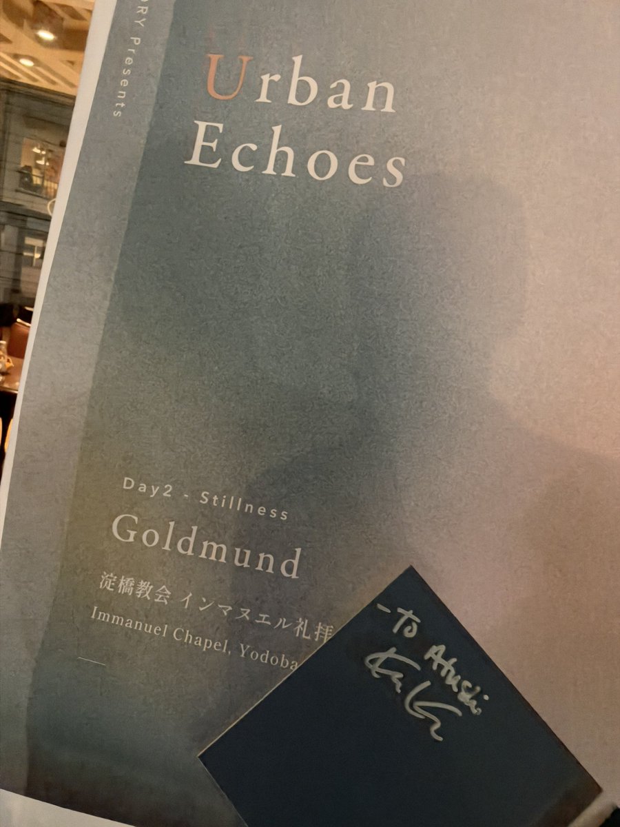 atushi5874's tweet photo. 英語が喋れないので翻訳しながらずっと来日待ってたこととeachstoryのロケーションと音楽が素晴らしかったことを伝えられてよかった
#goldmund #eachstory https://t.co/gBilNDWwEx