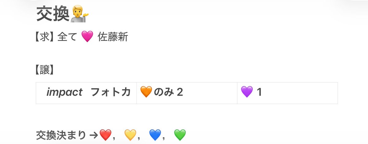 IMP_Number_i's tweet photo. IMP. 舞台 IMPACT26フォトカード
交換して頂ける方を探してます。
2セット購入予定です。
・1:1での交換希望‼️
・21日 昼公演前後,幕間
・郵送可能
心当たりのある方DMorリプまでご連絡下さい。宜しくお願い致します🙇♀️🙇♀️🙇♀️
#IMPACT譲 #IMPACT求 #IMP #TOBE https://t.co/eCClHw0vQX
