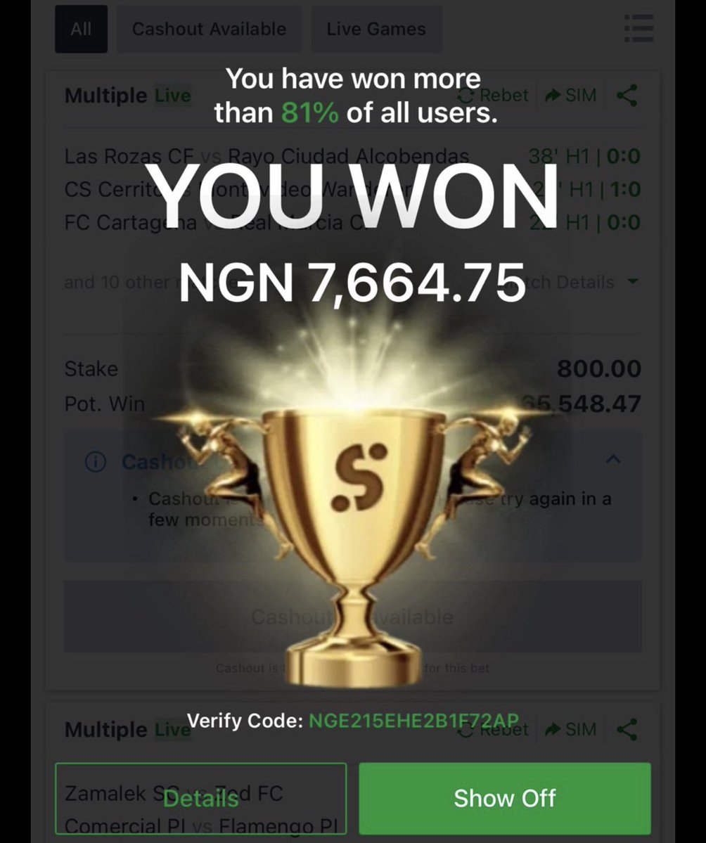 200millionsure's tweet photo. @39billion I will continue to win two odd from your game https://t.co/TanA3gYI3K