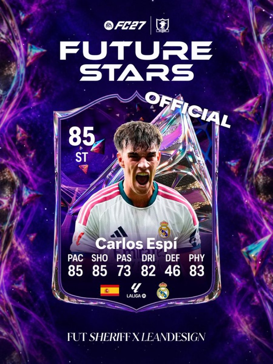 LeOnzeFUT's tweet photo. 🚨Stats officielles de Carlos Espi 🇪🇸 Future Stars ⭐️ disponible vendredi en SBC 🔥✅ https://t.co/b7ojCMrOkc