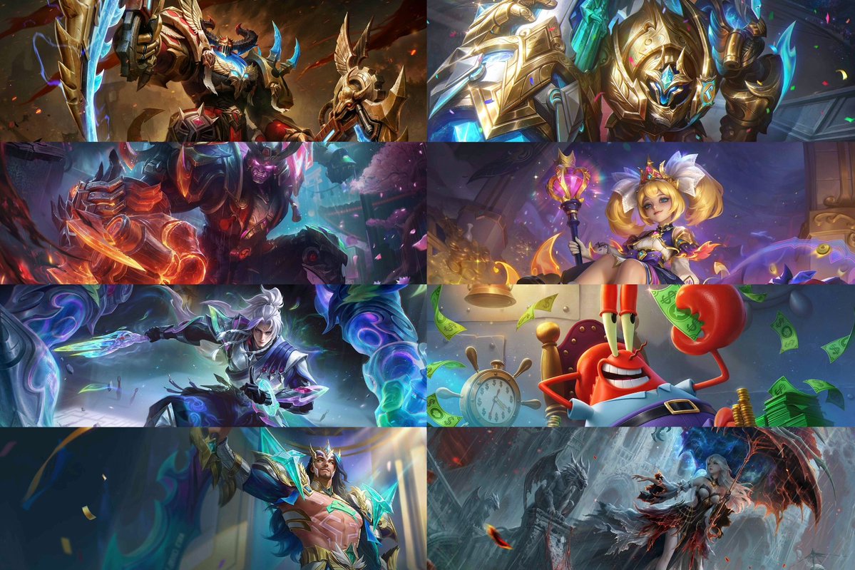 PIXIEGAMEMLBB's tweet photo. No updates today, but hopefully the devs have a surprise ready for us next week with gameplay showcases for these skins https://t.co/45INpHsRIv
