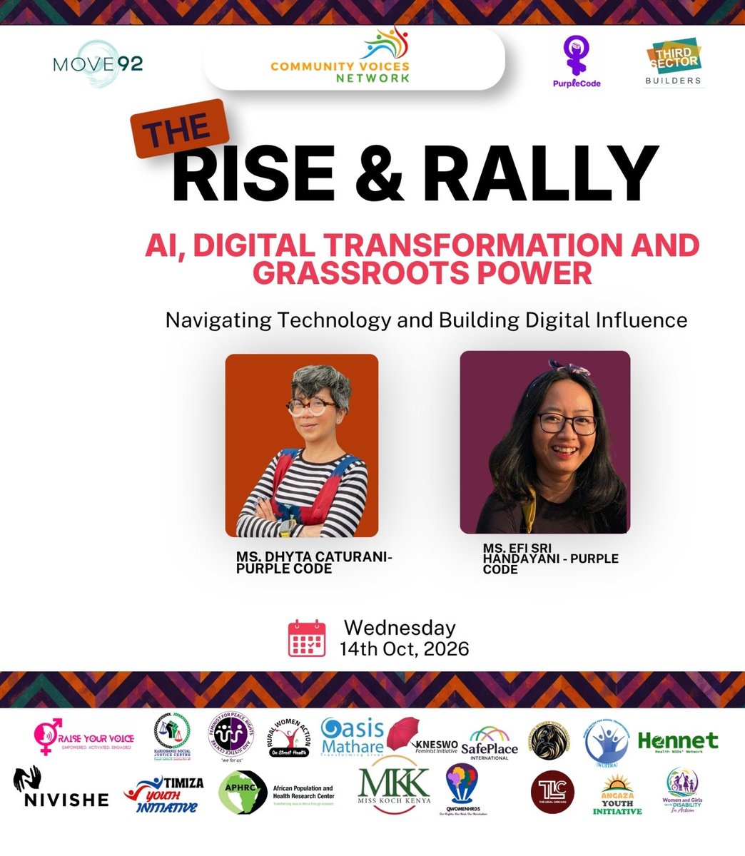 LucyNamu269708's tweet photo. AI and Digital trasformation are powerful tools digital story telling and advocasy.
Through aspects such as data visualisation reporting is made more easier clear and inclusive.
#RiseAndRally
#CommunityVoices
#WhenTheySeeUs https://t.co/prqSs3jdSH