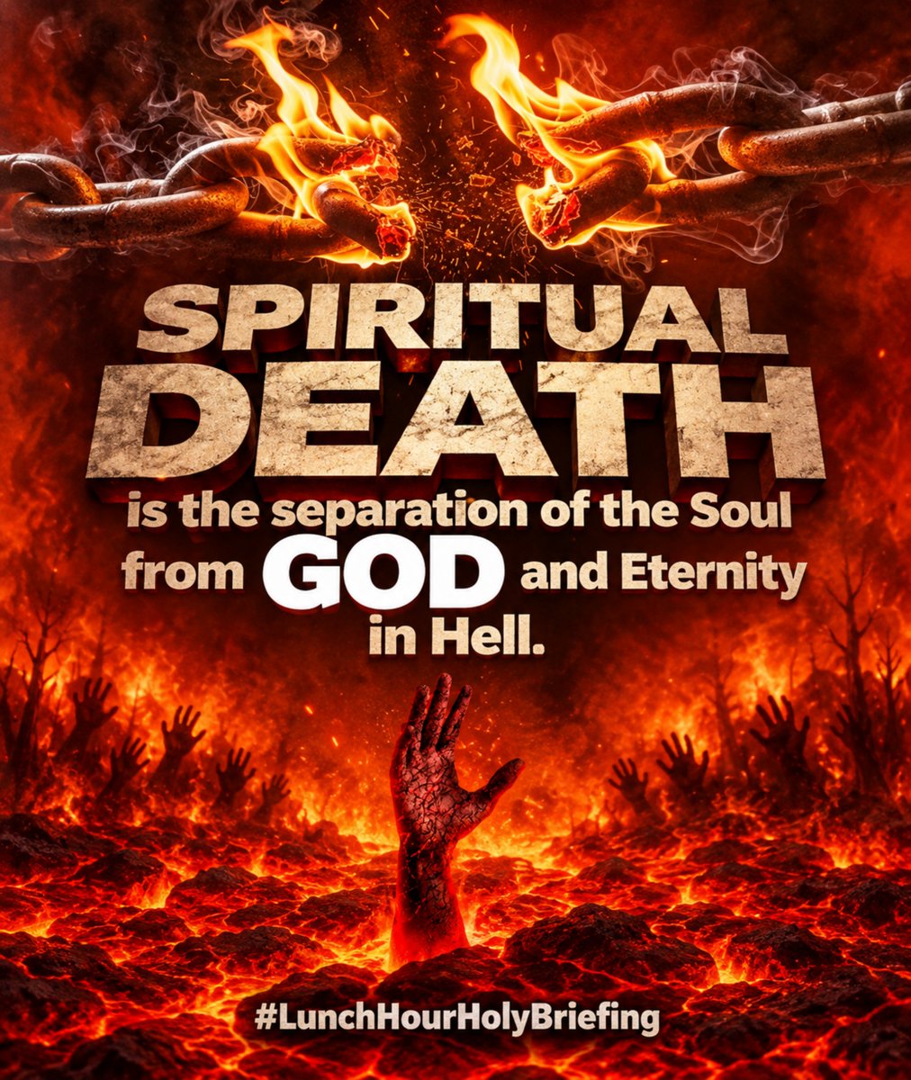Ndze_Wung's tweet photo. It is appointed for us all to die and face JUDGMENT. We are called to deliberately recalibrate our lives to GOD'S PERFECT WILL today, avoiding Eternal Separation from THE LORD and the abyss of the Lake of Fire.

By perfecting HOLINESS out of godly Reverence
#LunchHourHolyBriefing https://t.co/Apjm1JZtJP
