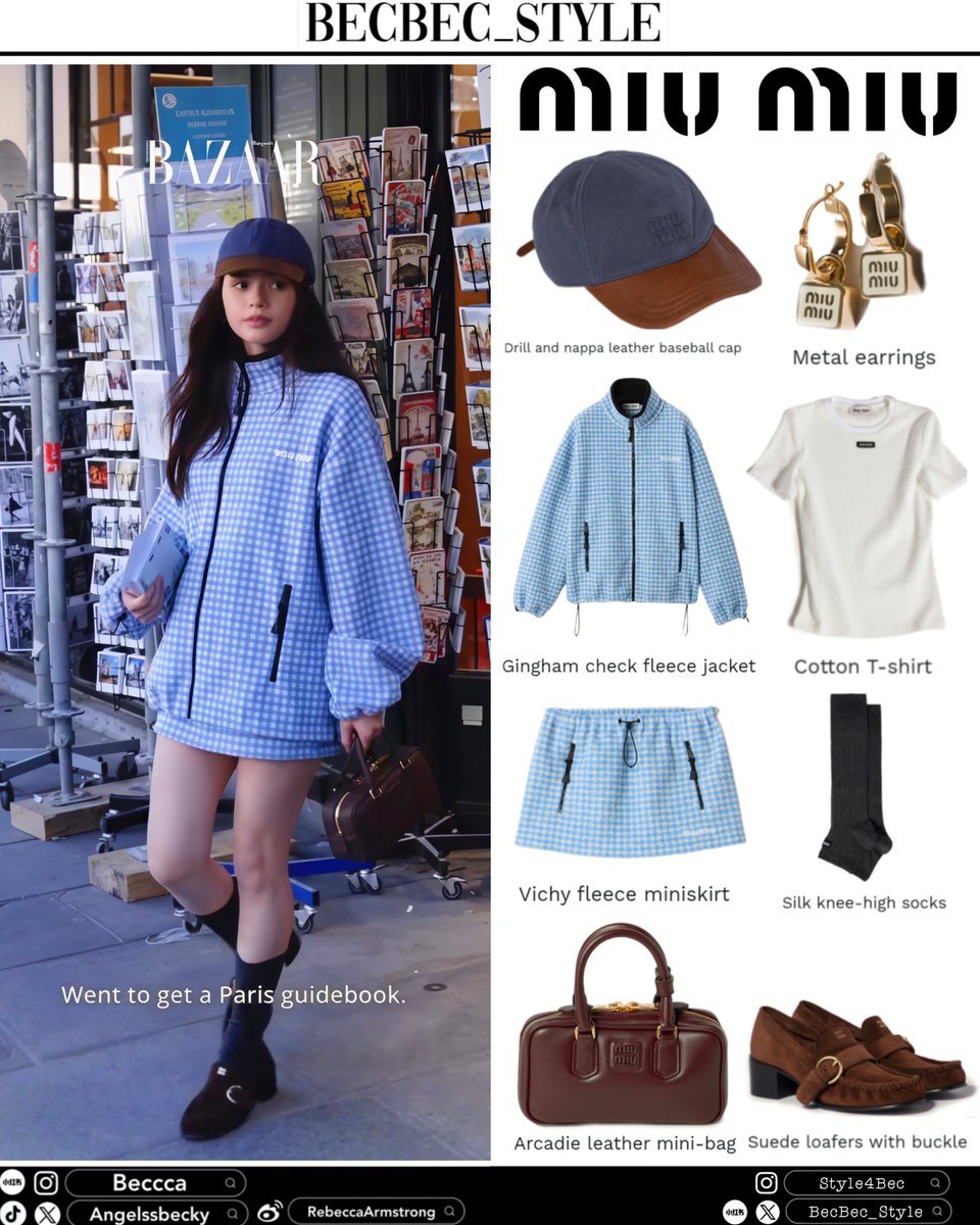 BecBec_Style's tweet photo. 20261008 Ⓒ @bazaarthailand
We step into the dreamlike world of @AngelssBecky amidst the charm of Paris. She sports a relaxed, effortless look, perfectly complemented by the Arcadie leather bag from @MIUMIUofficial

#miumiu
#MiuMiuSS27xBecky
#beckysangels 
#MiuMiuPFWxBecky https://t.co/eTYPoWTduV