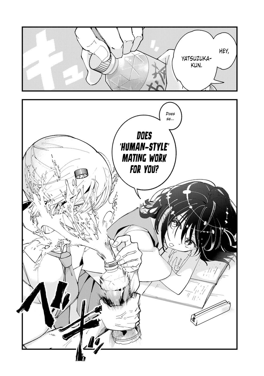 scratchthatout's tweet photo. oh this one's truly for the REAL monsterfuckers. she's even more interested in his spider-self! https://t.co/tE8dwEPG7U