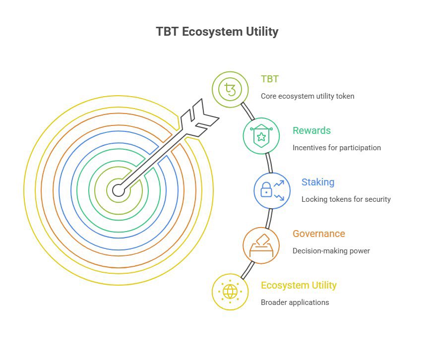 TimeBandSI's tweet photo. TBT is designed as an ecosystem utility token rather than an isolated asset.

Its proposed roles include rewards, staking, governance, and broader ecosystem utility.

The objective is to connect economic incentives with protocol participation.

#TBT #Tokenomics https://t.co/MXyHf2hV5q