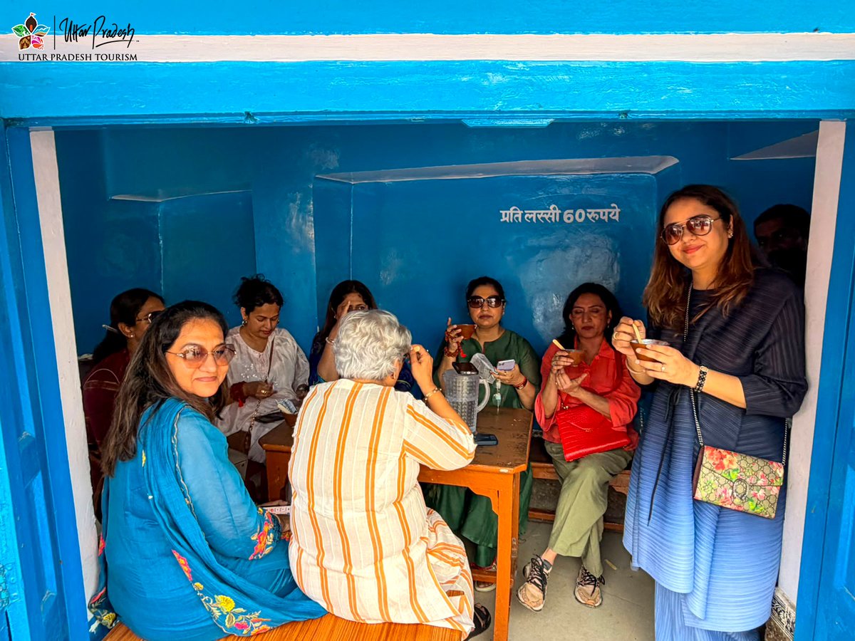 uptourismgov's tweet photo. Visit My State: Taking Uttar Pradesh’s Stories From Experience to Expression

Nearly 50 women entrepreneurs, investors and digital creators travelled from Lucknow to Varanasi and Sarnath from October 7–9 as part of Uttar Pradesh Tourism’s Visit My State campaign, organised in coordination with FICCI FLO. The three-day familiarisation journey brought together perspectives from fashion, sustainable design, hospitality, travel, education, wellness and digital communication, creating opportunities to experience Uttar Pradesh through its craft, cuisine, spirituality and living heritage.

The itinerary included the Shri Kashi Vishwanath Temple, Ganga Aarti, sunrise cruise, Ramnagar Fort, local cuisine and interactions with the Banarasi handloom community. A key focus of the journey was the revival and promotion of the Banarasi saree, connecting participants directly with the artisans and traditions behind one of Uttar Pradesh’s most recognised cultural expressions.

More than a destination visit, the journey aims to create lasting connections between tourism stakeholders, local communities and new audiences, taking authentic stories of Uttar Pradesh into professional networks, digital platforms and consumer communities.

#VisitMyState #UttarPradeshTourism #FICCIFLO #UttarPradesh #Varanasi #Sarnath #Kashi #BanarasiSaree #BanarasiHandloom #VocalForLocal

@narendramodi @myogiadityanath @gssjodhpur @jaiveersingh099 @ASIGoI @UNESCO @amritabhijatias @UPGov @MinOfCultureGoI @tourismgoi @incredibleindia @CMOfficeUP @MEAIndia