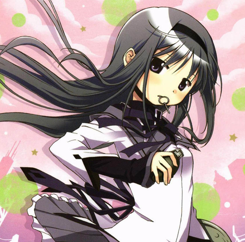 homuffinz's tweet photo. I love official artwork depicting Homura with her military weapons. 💜 https://t.co/oOcdQKgJQ3