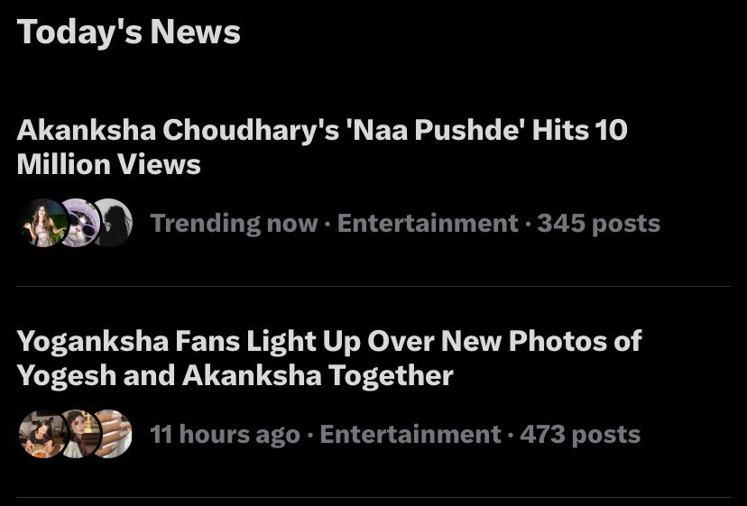 siafiee's tweet photo. @akankshaofc news pe agayaaaa 

NA PUSHDE FT AKANKSHA HITS 10M https://t.co/x4kFk6bHjI
