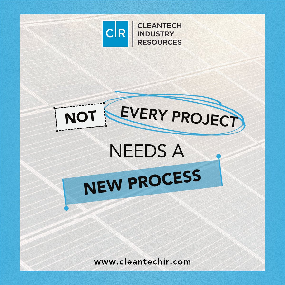 CleantechIR's tweet photo. Every energy project is unique. The work to deliver it isn’t. CIR standardizes repeatable development and engineering tasks, helping clean energy teams scale faster with transparency, expertise, and automation. Learn more: connect@cleantechir.com
#Cleantechir #CIR https://t.co/cJOYf7bWB0