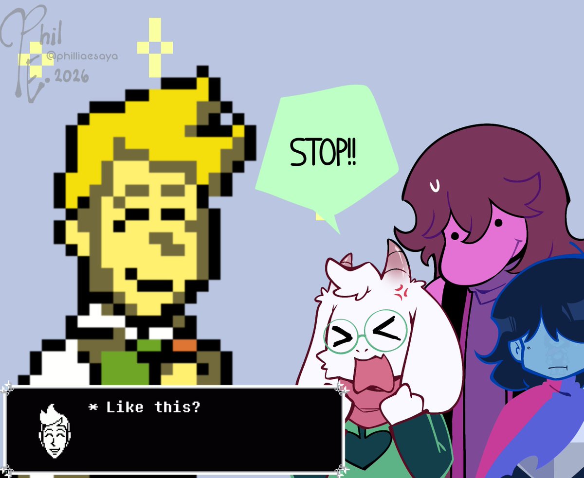 PhilliaEsaya's tweet photo. Just Flowery #deltarune https://t.co/OYeOXKtTyh