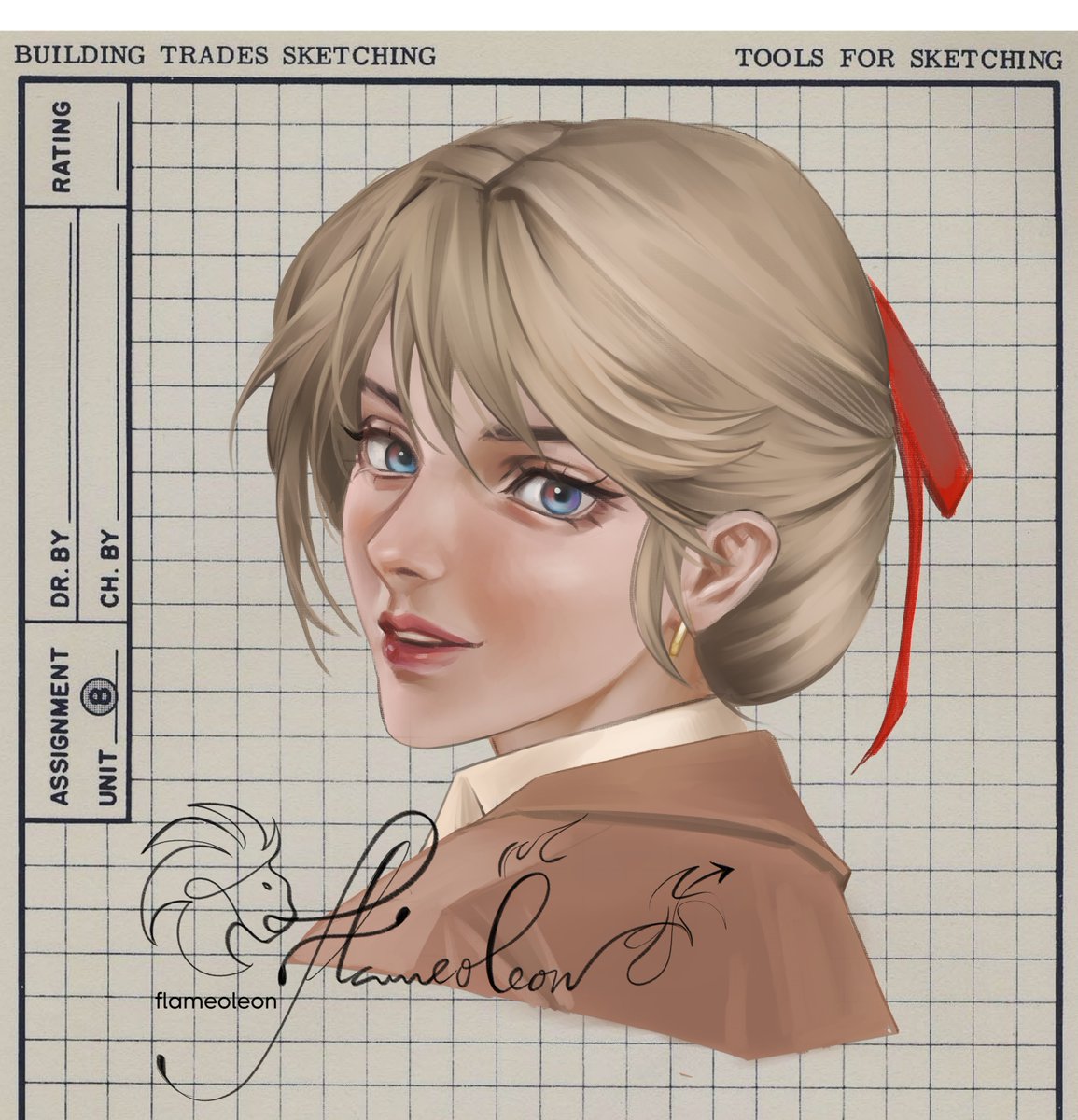 flameoleon's tweet photo. Study 4
with Nirvana #OC https://t.co/pdto2gL7yA