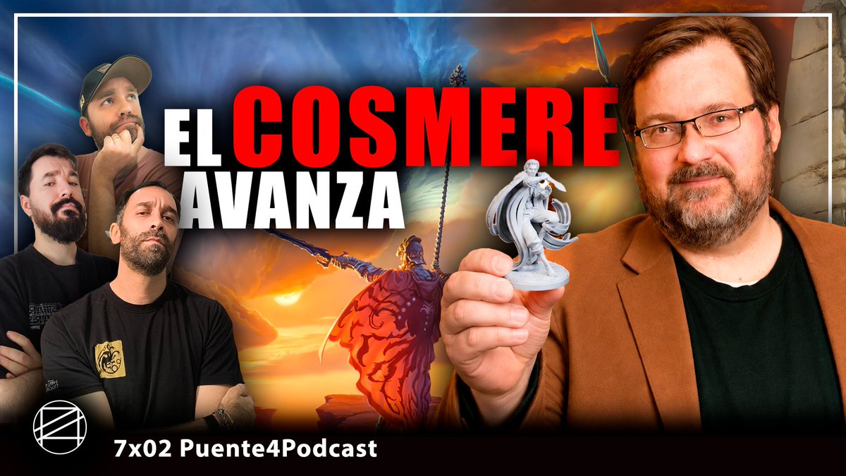 Puente4Podcast's tweet photo. Esta semana en @Puente4Podcast hacemos un repaso sobre las últimas novedades del Cosmere. 

También hablaremos sobre la tan esperada serie de #HarryPotter de @HBO.

@LaDavidcracia por la contra se empeña en hacérselo pasar mal a sus compañeros. 

Nos vemos el domingo a las 21:30 https://t.co/ZCQgi78UEp