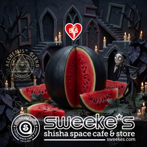 shisha_sweekes's tweet photo. 【新入荷🍉ALCHEMIST スイカ✨】
バーボン樽で3ヶ月熟成させた極上の煙が入荷🥃

スイカのみずみずしい甘さに、オーク樽ならではのスモーキーで芳醇なウッディ感が重なる大人のダークフルーツです🦇💨   
秋の夜長にぜひご堪能あれ！
町田シーシャ専門店Sweekes
https://t.co/WqijMaHI51  
#シーシャ https://t.co/pfcmUNqTJZ