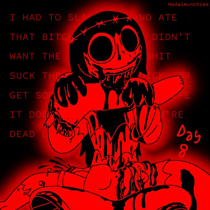 Hadalmunchies's tweet photo. [GORE, EYESTRAIN, GROSS LYRICS IN BG]
Day 8: cannibalism (Your Eternal Prison - Mc Bushpig) #incredibox #goretober2026 #goretober #eyestrain #gore #goreart #unforgiven #torturebox https://t.co/za30MkKHos