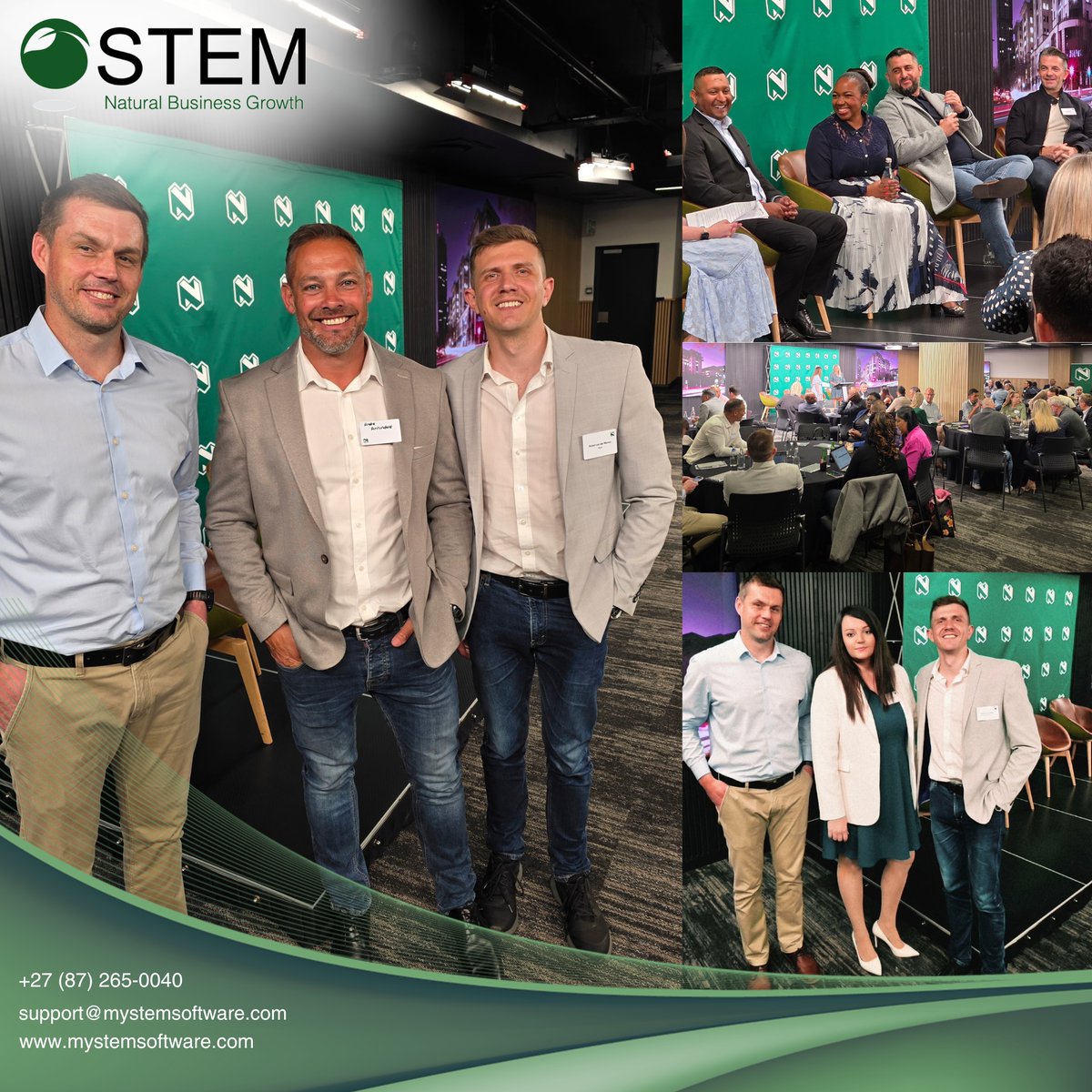 SoftwareStem's tweet photo. One of our key takeaways from the @Nedbank Retail Franchising Conference​ was the importance of people. Technology should​ n​ot replace people; it should empower them. STEM handles complex tasks behind the scenes, so people can focus on what matters most https://t.co/4Fsi22CbOF https://t.co/rLGaVq5Kj9