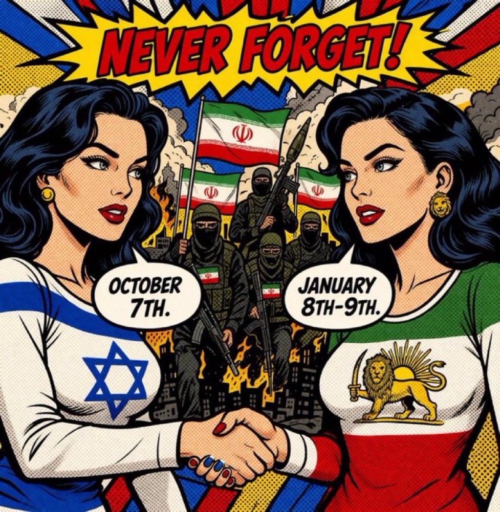 Mozho_M's tweet photo. October 7 is a painful reminder of terrorism against innocents. As Iranians living under the same oppressive regime, we share the grief of the victims and hostages.
We stand with Israel against terrorism and for freedom. We will never forget. 🇮🇷🫱🏻🫲🏼🇮🇱
#UNFORGOTEN
#KingRezaPahlaviForIran
