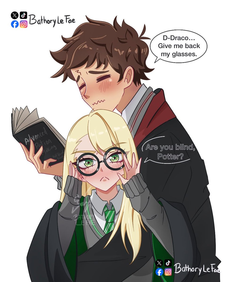 bathorylefae's tweet photo. Are you blind, Potter?
#malfoy #harrypotter #malfoid #fanart https://t.co/yPSgigeLyd