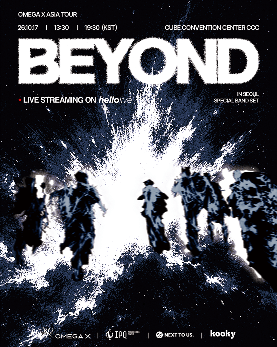 hellolivetv's tweet photo. #hellolive_NEW
[LIVE & CALL] 2026 OMEGA X ASIA TOUR 'BEYOND' IN SEOUL
[📢Live Streaming on hellolive TICKET OPEN‼️]

오메가엑스의 한국 콘서트
헬로라이브에서 온라인으로 만나요 💕
🌐https://t.co/vJWZwxKQX3

🎫 공연 일시
- 1부: 2026. 10. 17 (토) 13:30 KST
- 2부: 2026. 10. 17 (토) 19:30 KST

📞 비디오콜 일시
2026 .10. 21 (수) 20:00 KST

*선착순 티켓 오픈
2026. 10. 09 (목) 18:00 KST