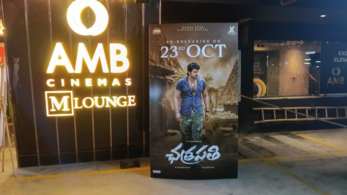 Chatrapathi4K's tweet photo. That's how we started promoting India's Biggest Superstar's Chatrapathi 💥

Many more Theatres will be added in the coming days 💥💥

#Chatrapathi4K @KailashFilms https://t.co/s1VYIWqqPM