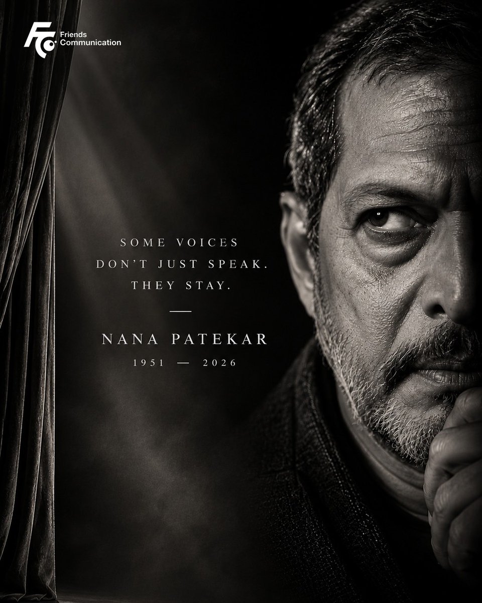 FriendsCommKol's tweet photo. From characters we feared to characters we felt, Nana Patekar made every role unforgettable.
His work will continue to speak long after the curtain falls.

#NanaPatekar #Friendscommunication https://t.co/QnWYwFy6Mn