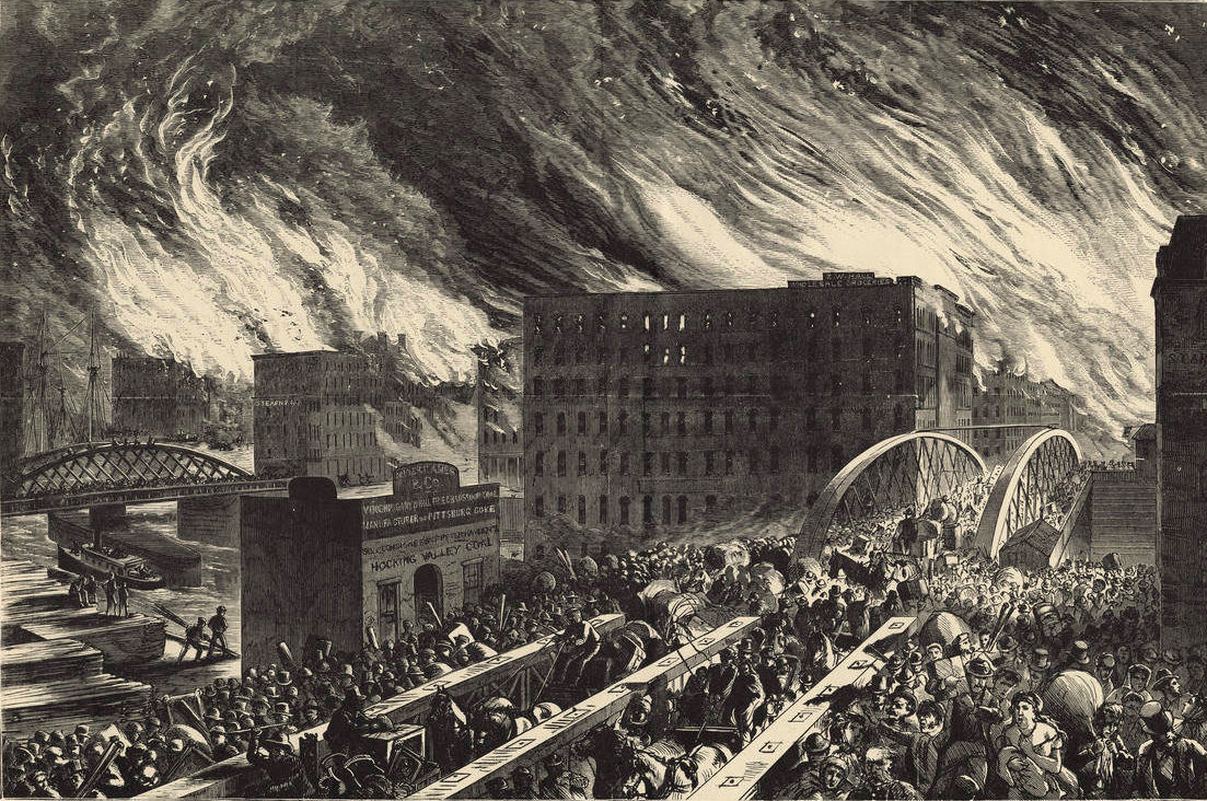 SimoTaimi's tweet photo. #Tapahtumia 
8.10. 
• 1871-Chicagon suuri palo syttyi ja tuhosi lopulta noin 17 450 rakennusta, ja tappoi 300 ihmistä ja jätti 100 000 kodittomaksi. 

#Historia https://t.co/gu7G3Jc20c