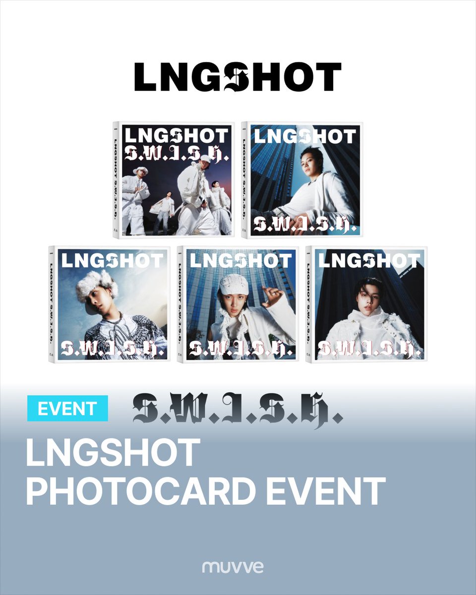 muvveshop's tweet photo. [📢] 예약 판매 이벤트 안내 PRE-ORDER EVENT
EP LNGSHOT [S.W.I.S.H.] Standard Ver.

💫 구매자 전원 뮤브 단독 포토카드 코코볼🤎 ver. 포토카드 증정
🎁앨범 SET 구매 시 어흥🐯 ver. 포토카드 2종 추가 증정!

📆 예약 판매 기간: ~ 2026. 11. 09 (월) 23:59 KST

🔗 https://t.co/c86lAkmUjZ
🌐 https://t.co/kAGhIPq7zo

#LNGSHOT #롱샷 #SWISH