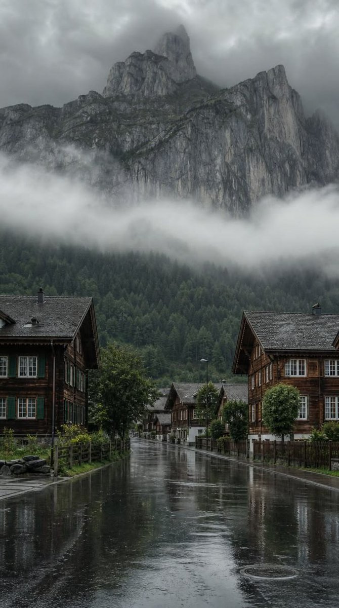 NaturalEye78321's tweet photo. A rainy day in Switzerland 🇨🇭 https://t.co/BKMZkmSKeK