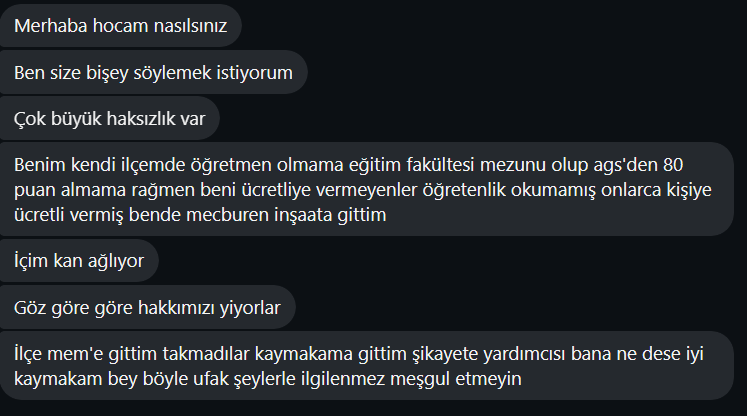 sosyalhocamm's tweet photo. Ücretli Öğretmenlik ya da sayın bakanım deyimiyle "Ders Ücreti Karşılığında Öğretmenlik" denilen garabet sistemin getirileri bunlar. Her şeyden öte mesleği öğretmenlik olmayan, akademik seviyesi öğretmenlik düzeyinde olmayan insanları nasıl olur da okullara çocukların karşısına çıkarırsınız? Bu münferit 1-2 vaka da değil ülke genelinde binlerce okulda görülen vahim bir durum. Haklarını arayan insanları da mevki makam sahipleri görmezden gelir o da ayrı mesele. Siz hakkı yok ediyor adaleti öldürüyorsunuz ya o hamasetle övündüğünüz devlet büyükleri evveli vakitte size şöyle demişti, kulağınıza küpe!  

"Aklı öldürürsen ahlak da ölür.   
Akıl ve ahlak öldüğünde millet bölünür.   
Kadıyı satın aldığın gün adalet ölür.   
Adaleti öldürdüğün gün devlet de ölür."

#çöktü