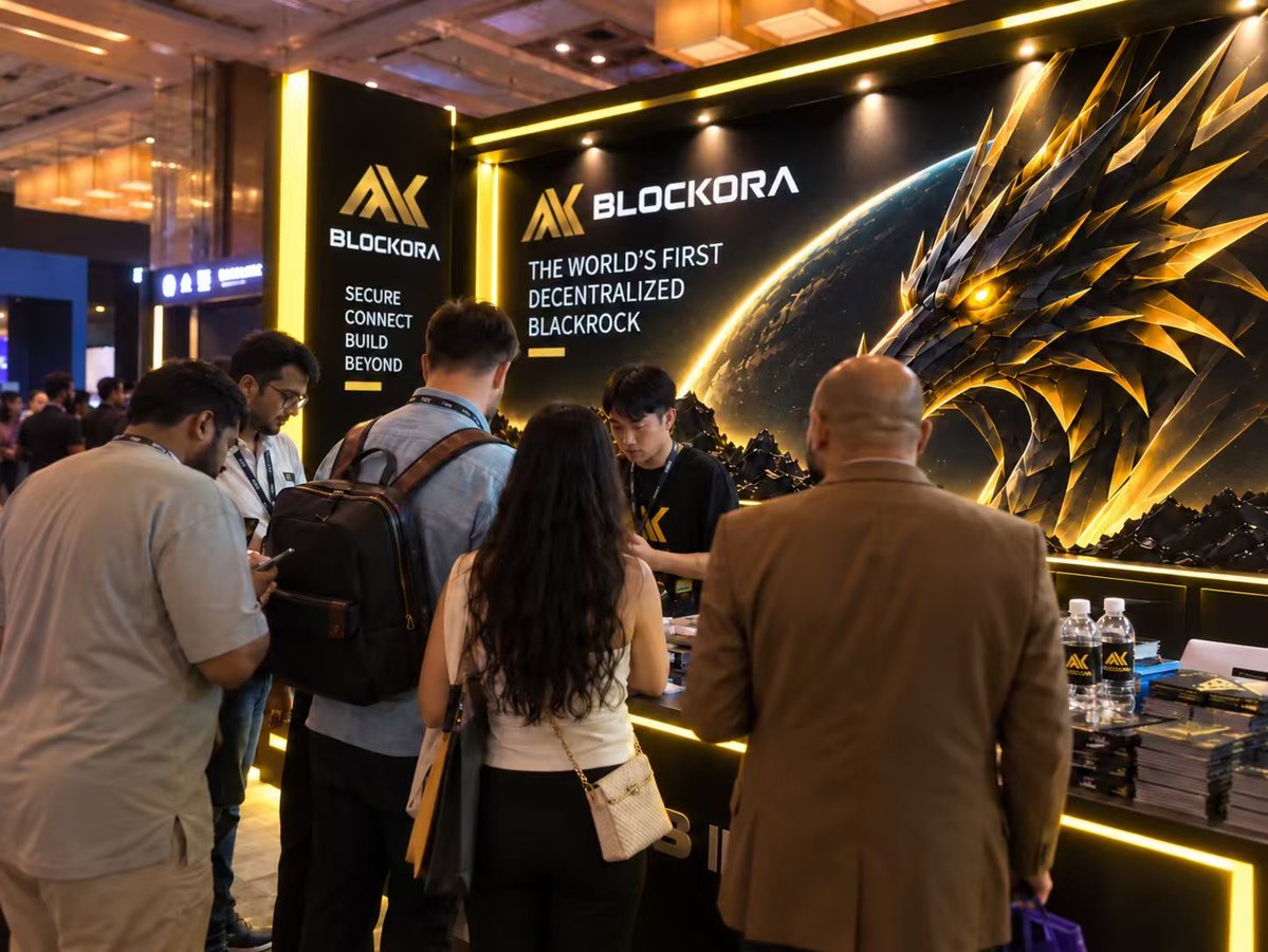 blockoraoffical's tweet photo. Day 2 at #Token2049! 🔥
Golden Dragon booth is buzzing 🐉
The World’s First Decentralized BlackRock.
Come chat prediction markets &amp; mining! 🚀
#Blockora #BLK #Token2049 https://t.co/WM0i9jaVob