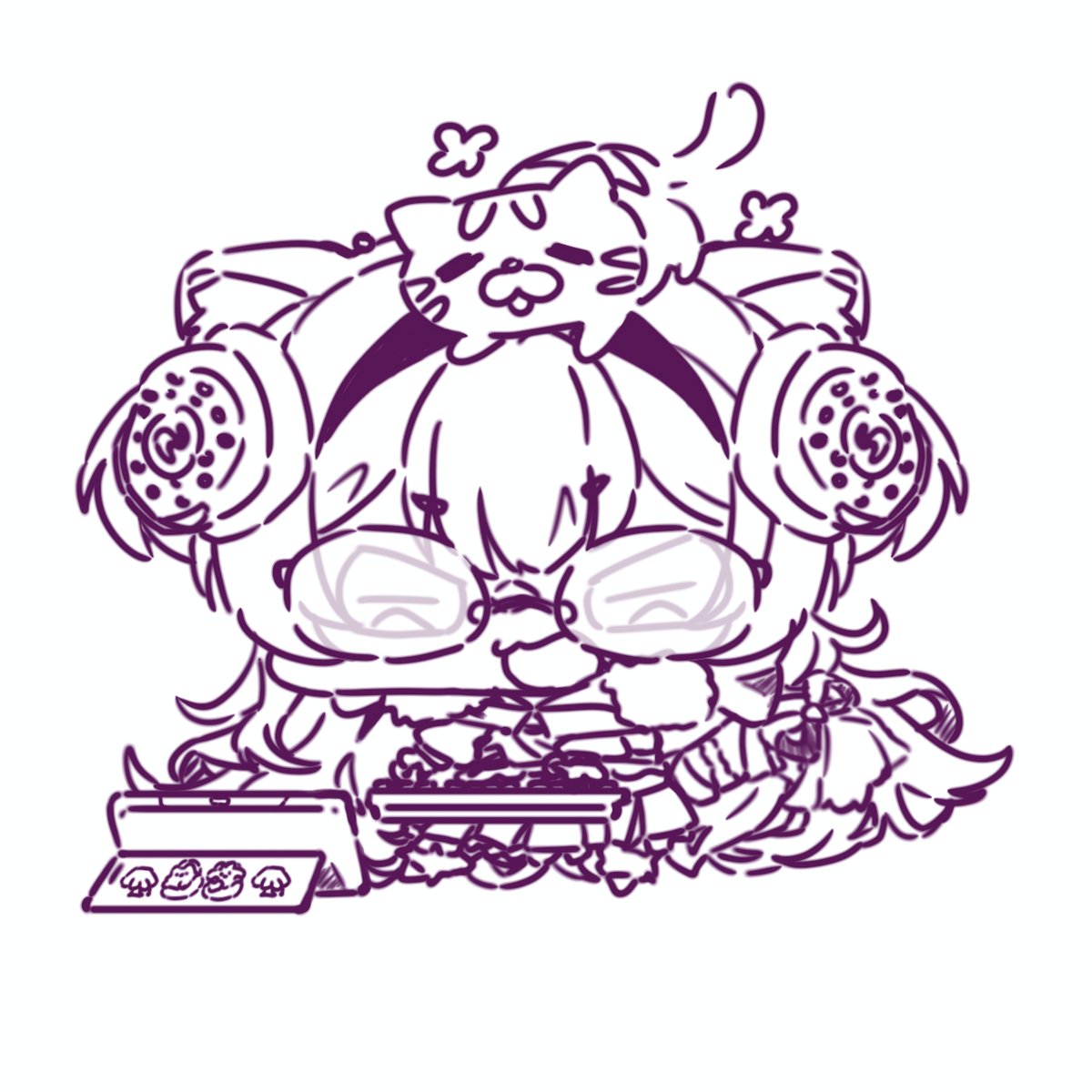 2Tusy's tweet photo. 🧡Día 6: Tonya nerd (Maybe I'll paint it later)🧡
#inktoberSHIFT #illustonya

Thanks for the little help with the references, Tensei! https://t.co/noLerPWDRo