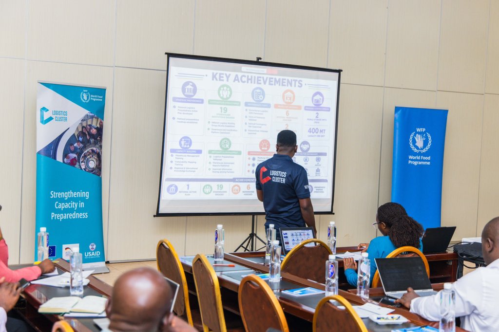 WFP_Tanzania's tweet photo. Stronger logistics. Stronger preparedness. Stronger response. 

🇹🇿 WFP-led Logistics Cluster project, coordinated through @tamisemi_tz, strengthened supply chains, local capacity &amp; coordination. Partners have an action plan to sustain training ahead of El Niño. #LogisticsCluster https://t.co/5ESxFjOd5r