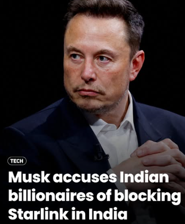 OmarKhan253332's tweet photo. Elon Musk accuses Indian Billionare of blocking Starlink in India
#techupdates #technews #latest https://t.co/mGNSioxjrR