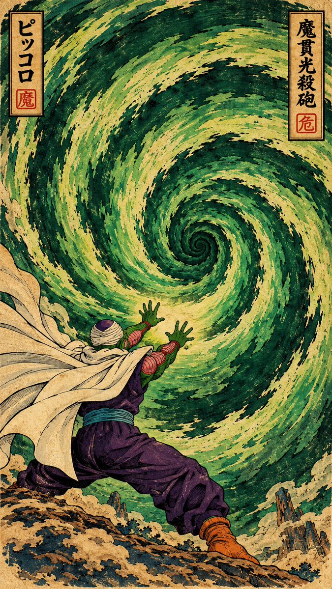 GuruWallpaper1's tweet photo. 🔥 From Piccolo’s devastating power to Gohan’s unstoppable rage, Goku and Vegeta’s legendary rivalry, and the terrifying might of the Great Ape. 🐉⚡

Saiyan legends, immortalized in ancient Japanese art. 🎌🔥 https://t.co/PrYvdCKdjU