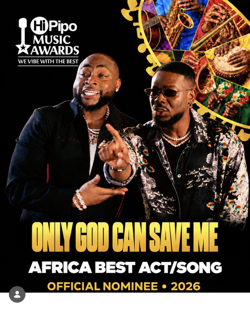 oyl2he's tweet photo. Adekunle Gold and Davido’s “Only God Can Save Me” has been nominated for Best African act/song at this year’s Uganda 🇺🇬 HiPiop Music Awards 🏆 https://t.co/YC6XWbDLna