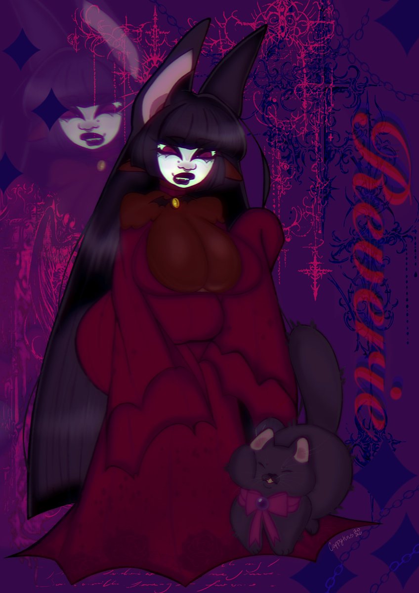 Cappiecups's tweet photo. Imma just send the first design of Reverie since the current one is too grainy to begin with. #vampireoc #witchoc #halloween #ocs #digitalart #ocartwork #ocs #oc #artworks https://t.co/aF4UxpUrWN